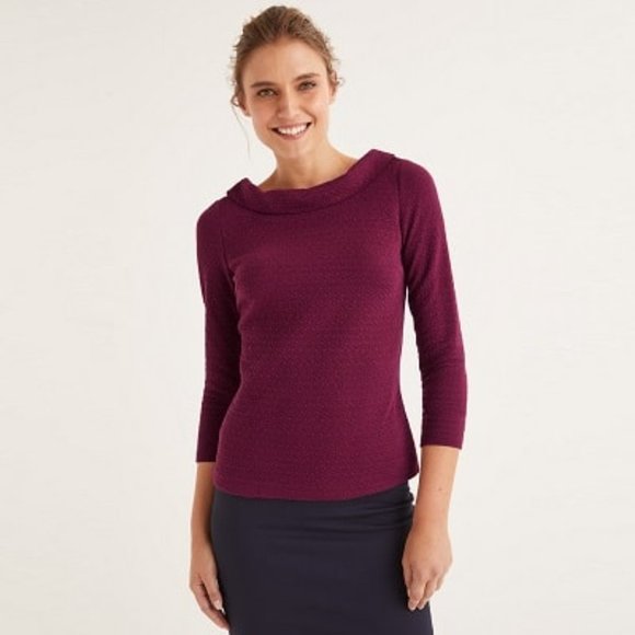 Boden Bessie Jacquard Top - Picture 6 of 7